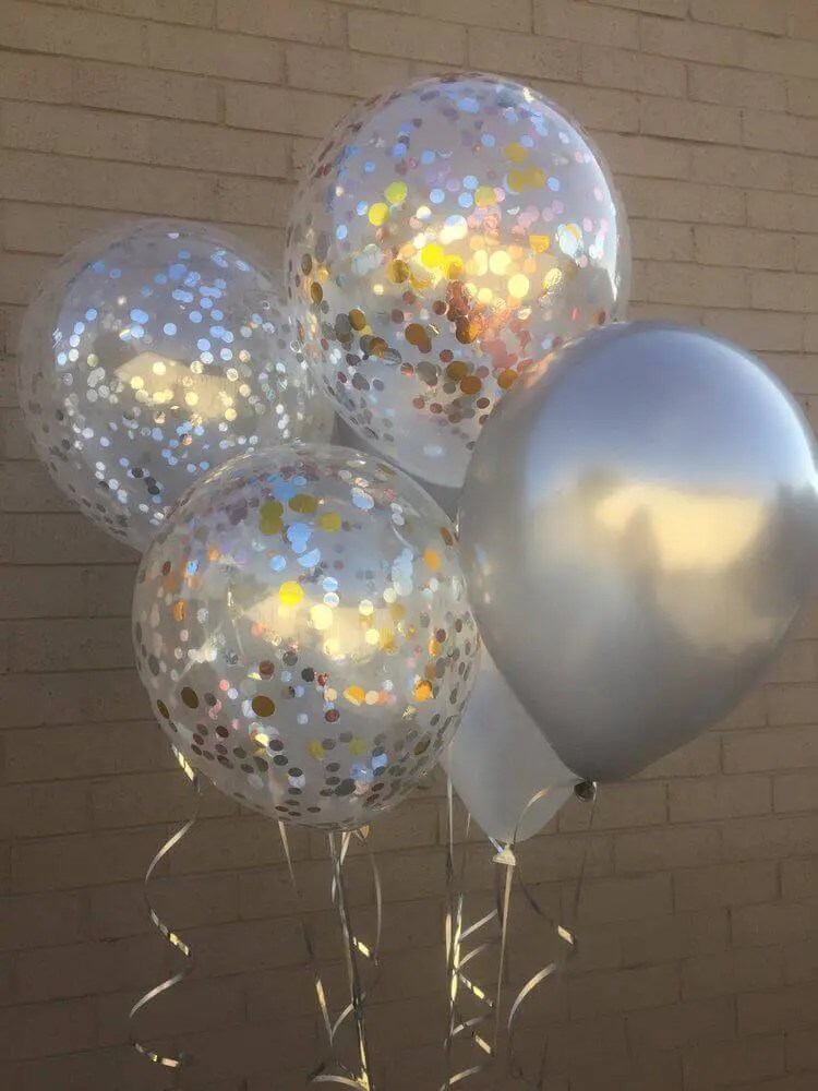 Balloons Lane offers the perfect decoration for your special occasion in New Jersey with silver latex balloons and clear confetti balloons. These balloons will add a touch of elegance and sophistication to your celebration, making it a memorable one.