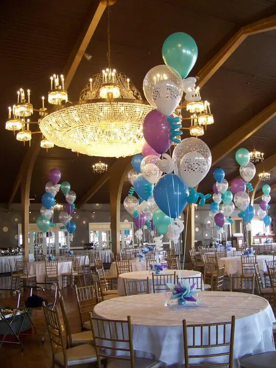 Solind and Confettie Latex balloons boquet balloons lane for birthday party, anniversary celebration, wedding and corporate event,