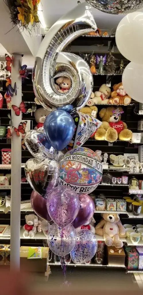 Chrome Purple Chrome® Blue Orange Pink Blue balloons for 6th birthday balloons