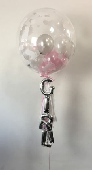 Balloons Lane Balloon delivery Soho in using colors Pink silver-gray christening balloons round for Decoration Party