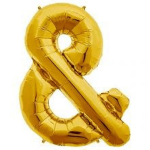 Stunning gold foil letter $ balloons for party decorations