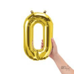 Shimmering gold foil letter O air-filled balloon for weddings, birthday & engagement