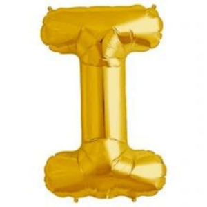 Balloons lane delivery New york city a color gold Balloons Letter I Baby shower for Arch