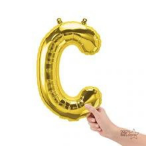 A Shiny Gold Letter C balloon to add glamour in your event décor
