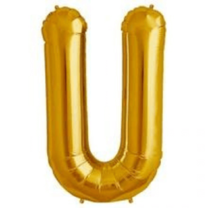 Balloons lane delivery New Jersey a color gold Balloons Letter U Baby shower for piece