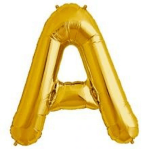 Balloons lane delivery NY a color gold Balloons Letter A Anniversary for bouquet