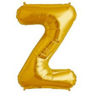 Make your party shine with stunning foil super shine gold letter Z shaped big balloon
