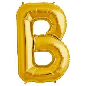 Balloons lane delivery Brooklyn a color gold Balloons Letter B Baby shower for Column