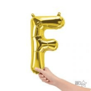 Balloons lane delivery in Brooklyn use color Gold letter F Anniversary for Arch