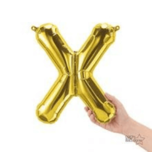 Balloons lane delivery in New york city use color Gold letter X Anniversary for piece