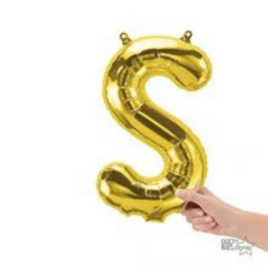 Shimmering gold foil letter U air-filled balloon for weddings, birthday & engagement