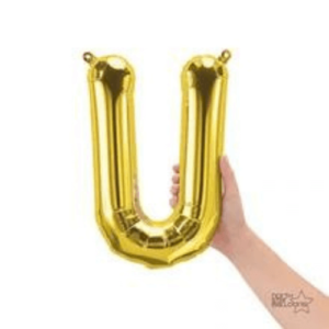 Balloons lane delivery in Staten Island use color Gold letter U Event, if not Session for Arch