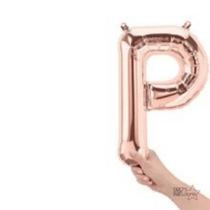 Balloons lane delivery in Nj a color rose gold Balloons letter P Anniversary for Arch