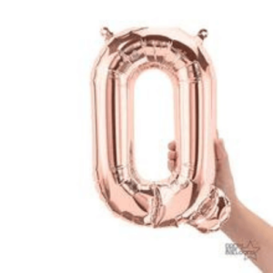 A stunning rose gold foil letter Q balloon is ideal for enhancing the decor of various events in Brooklyn.