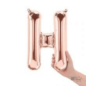 Balloons lane delivery in Nj a color rose gold Balloons letter H Birthday for piece