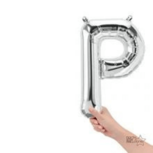 Silver Latex Letter Balloon for Celebrations and Decorations in Staten Island