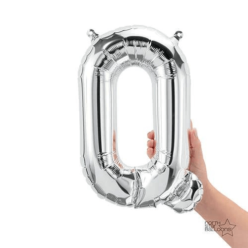 Silver Latex Letter Balloon for Celebrations and Decorations in New York