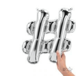 Balloons lane delivery in Brooklyn use color silver letter # Birthday him or her for piece