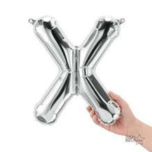 Balloons lane delivery in Nyc use color silver letter X Bridal shower for Centerpiece