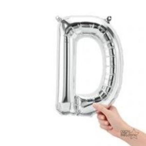 Balloons lane delivery in NY use color silver letter D Anniversary for bouquet