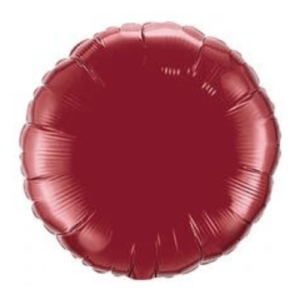 Satin Luxe Burgundy Latex Column round circle foil mylar balloons for elegant events.