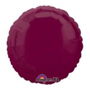 Alt Text: Satin Luxe Berry Latex Arch Round Circle Foil Mylar Balloons in NJ