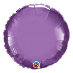 Satin Luxe Chrome Purple Balloons in Round Circle Shape