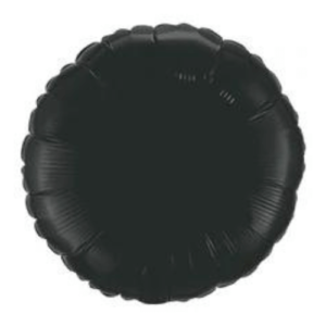 Satin Luxe Onyx Black Latex Arch Round Circle Foil Mylar Balloons for Parties and Events in Staten Island