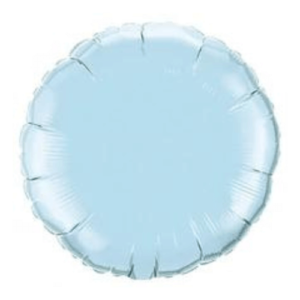 Satin Luxe Pearl Light Blue Latex Arch Round Circle Foil Mylar Balloons for Parties and Events in NJ