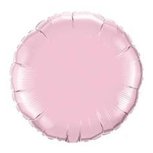Satin Luxe Pearl Pink Latex Centerpiece Round Circle Foil Mylar Balloons for Parties and Events in Staten Island