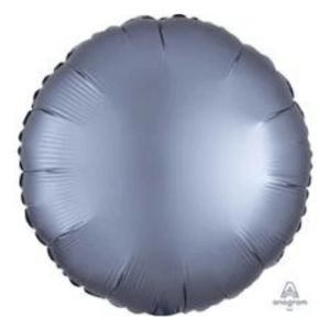 Gray latex round circle foil mylar balloon for elegant events in New Jersey