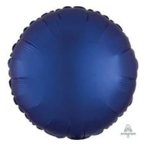 SATIN LUXE Navy Latex Column Round Circle Foil Mylar Balloons for events in New York City