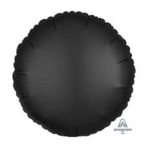SATIN LUXE ONYX Latex Centerpiece Round Circle Foil Mylar Balloons for Elegant Events in Staten Island