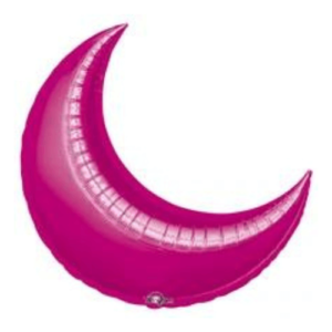 Fuchsia Crescent Moon Balloon Arch