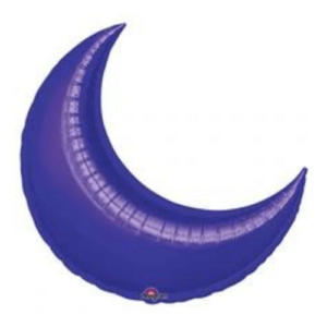 Purple Crescent Moons Balloons, perfect for weddings, bridal showers, and sweet sixteens in Brooklyn.