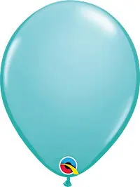 Balloons Lane 12 & 16 inch uses the colors Caribbean Blue latex Column balloon with the use of different Occasion parties qualatex balloon chart decorations