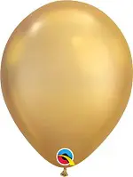 Chrome® Gold Latex Balloon Color Chart, featuring a range of colors for creating stunning and colorful balloon designs.