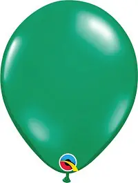 Chrome® Emerald Green Latex Balloon Color Chart, featuring a range of colors for creating stunning and colorful balloon designs.