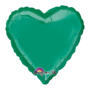 Balloons Lane in New York City uses colors EMERALD GREEN Latex Centerpiece heart shape mylar foil balloons to create multiple colorful designs for your Event-party decorations-function