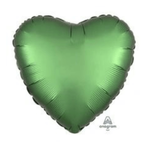 Balloons Lane uses colors SATIN LUXE EMERALD Latex Column mylar heart shape balloons to create multiple colorful designs for your one year old birthday-party decorations-function