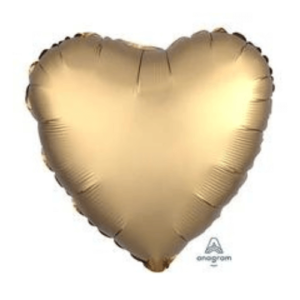 Balloons Lane uses colors SATIN LUXE GOLD SATEEN Latex Centerpiece mylar heart shape balloons to create multiple colorful designs for your first birthday-party decorations-function