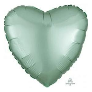 Balloons Lane Balloon delivery NYC in using colors HEART - SATIN LUXE MINT GREEN Latex balloon Birthday party Balloons Column For Birthday Party
