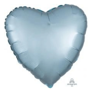 Balloons Lane uses colors SATIN LUXE PASTEL BLUE Latex Centerpiece heart shape mylar foil balloons to create multiple beautiful designs for your one year old birthday-party decorations-function