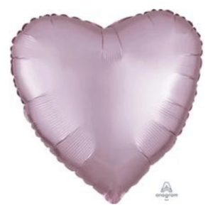 Balloons Lane uses colors SATIN LUXE PASTEL PINK Latex Centerpiece mylar heart shape balloons to create multiple colorful designs for your 1st birthday-party decorations-function