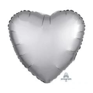 Balloons Lane uses colors SATIN LUXE PLATINUM Latex Column foil heart shaped balloons to create multiple colorful designs for your birthday-party decorations-function