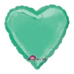 Balloons Lane uses colors WINTERGREEN Latex Centerpiece heart foil mylar balloons to create multiple beautiful designs for your birthday-party decorations-function