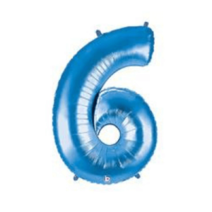 Balloons lane delivery in Nyc a color Magenta & blue Balloons number 6 Mention number for Centerpiece