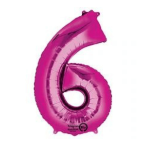 Balloons lane delivery in Nj a color Magenta & Pink Balloons number 6 Anniversary for arch