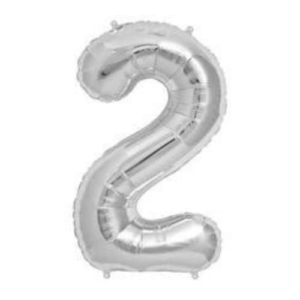 Balloons lane delivery in new york city use a color silver number 2 pieces for mention number