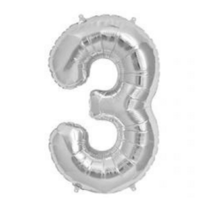 Balloons lane delivery in ny use color silver number 3 anniversary for bouquet